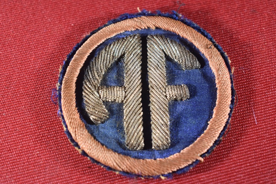 WW2 US ALLIED FORCES HEADQUARTERS OFFICER BULLION PATCH-SOLD